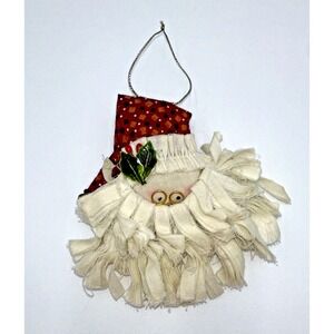 Handmade‎ Santa Ornament Christmas Holiday Decoration Rustic Farmhouse Decor